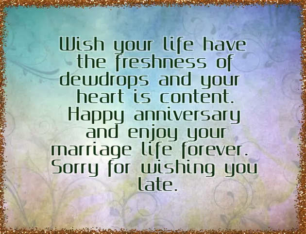 Happy Anniversary To Both Of You God Bless