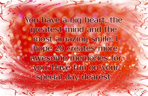 Birthday Wishes For 20 Year Old Son