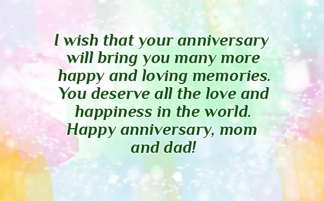 Happy Wedding Anniversary Mom & Dad