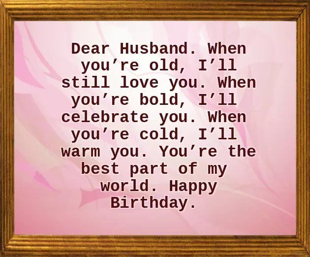 Birthday Wishes In English For Husband