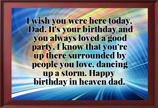Happy Birthday Papa In Heaven