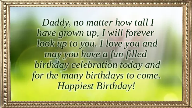 Happy Birthday For Dad Wishes