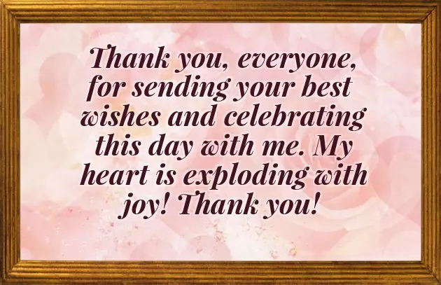 Thank You For Your Birthday Greetings And Wishes