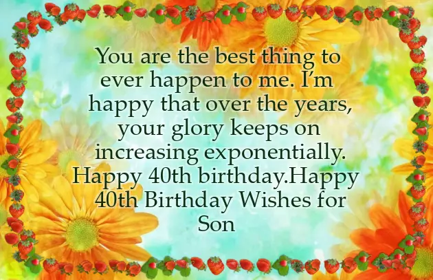 Happy 40Th Son Happy 40Th Son