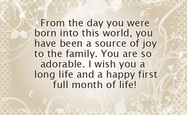 Welcome Message For New Born Baby