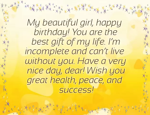 Girl To Girl Birthday Wishes
