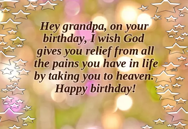Birthday Thoughts For Grandfather