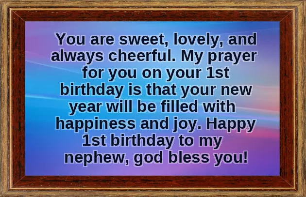 Birthday Wishes Lines For Nephew