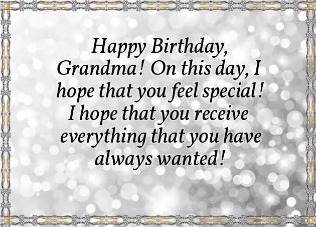 Birthday Greetings For Grandmother