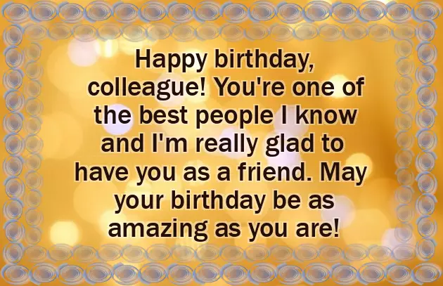 Funny Birthday Wishes For Colleague Friend