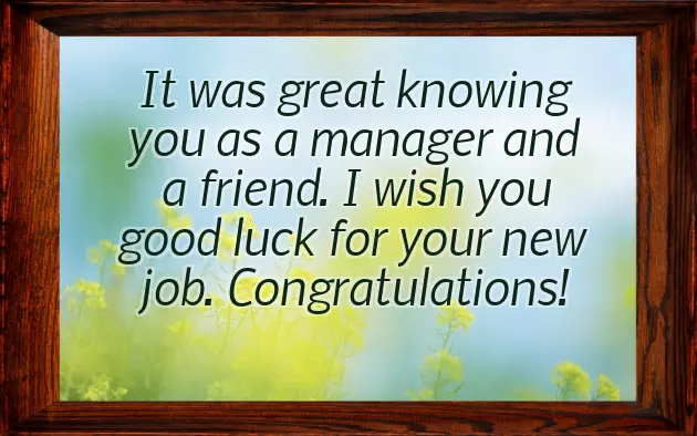 Wish You All The Best New Job