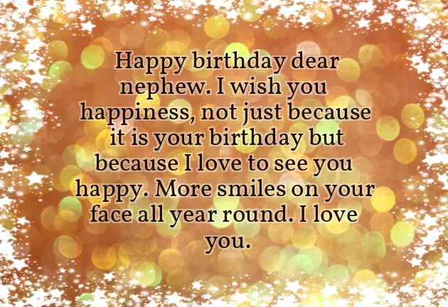 Birthday Msg For Nephew