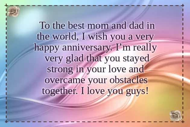 Wish Anniversary To Mom And Dad