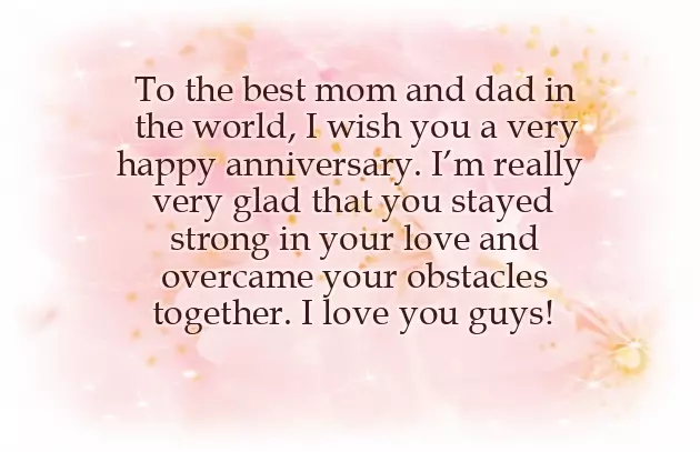 Funny Anniversary Wish For Parents