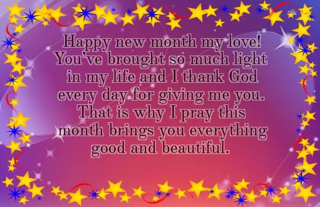 New Month Message To A Girlfriend