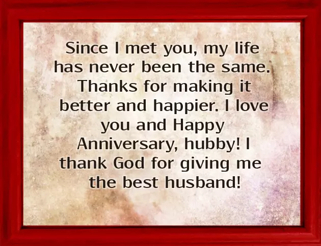 Anniversary Message For Hubby