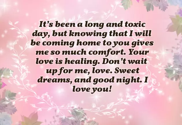 Wish Goodnight For Boyfriend