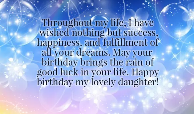 Wish My Daughter Birthday