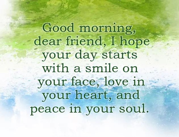 Sweet Good Morning Message For A Friend