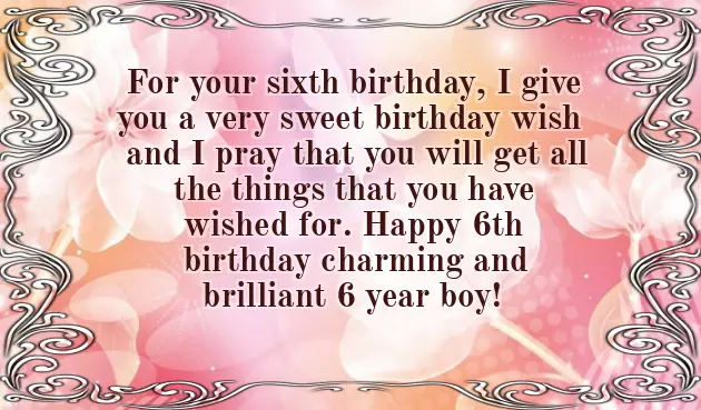 Happy Birthday Wishes To 6 Year Old Boy Happy Birthday Wishes To 6 Year Old Boy