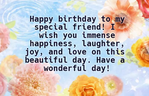 Happy Birthday To Good Female Friend