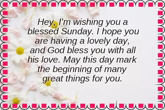 Sunday Morning Greetings And Blessings