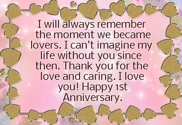 Happy 1St Anniversary For Boyfriend Happy 1St Anniversary For Boyfriend