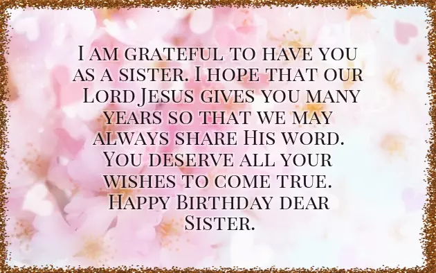 Funny Birthday Wish To Sister