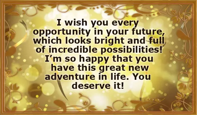 Congratulations On New Endeavor Congratulations On New Endeavor