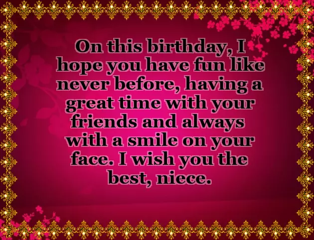 For My Niece Birthday Wishes