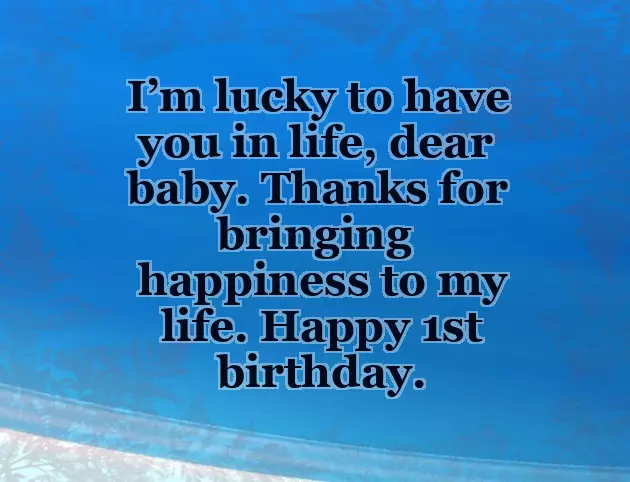 Birthday Wish To 1 Year Old Boy