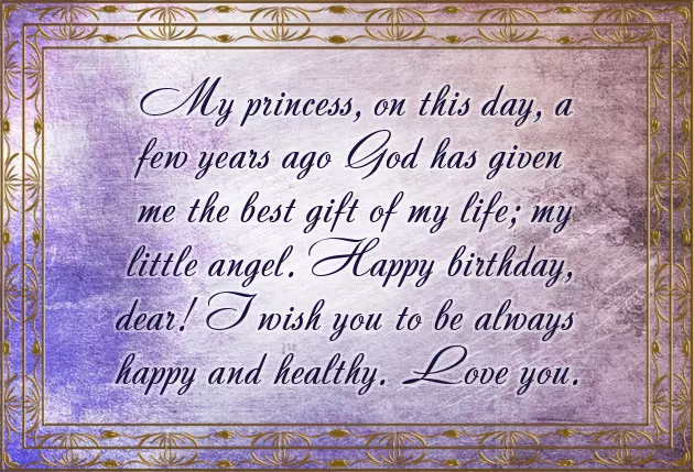 Birthday Wishes For A 6 Year Old Daughter