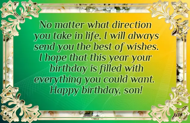 Wishing Birthday To My Son