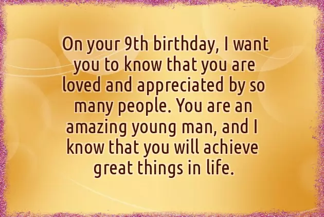 Birthday Wishes To 9 Year Old Boy Birthday Wishes To 9 Year Old Boy