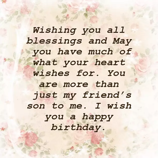 Birthday Wishes For Friend Son Birthday Wishes For Friend Son