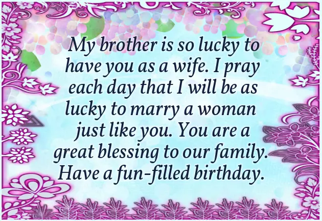 Happy Birthday To Sister In Law Wishes
