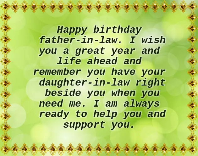 Father In Law Birthday Wishes Quotes