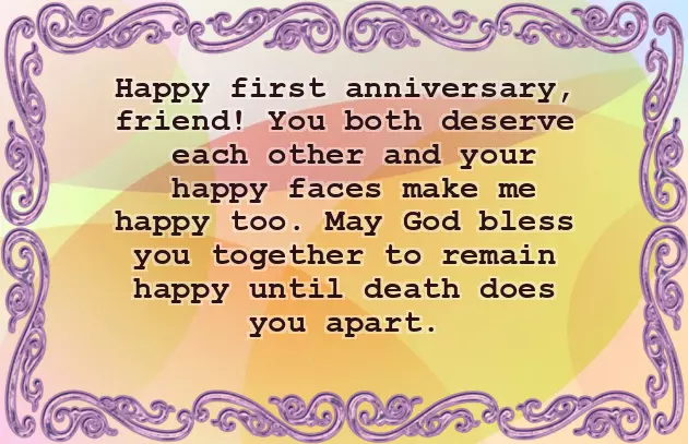 Happy 1St Wedding Anniversary Happy 1St Wedding Anniversary