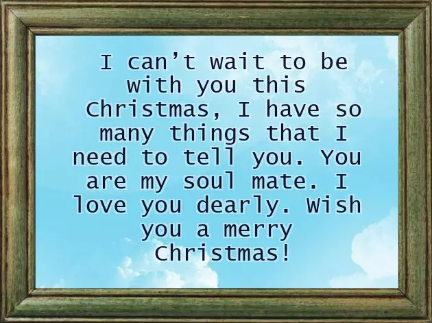 Merry Christmas To Girlfriend Message