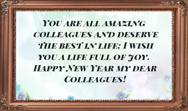 Happy New Year For Colleagues