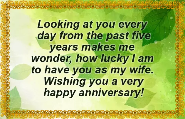 5Th Marriage Anniversary Wishes For Husband