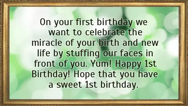 Birthday Wishes For 1St Birthday Baby Girl