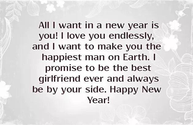 New Year Wishes For My Boyfriend