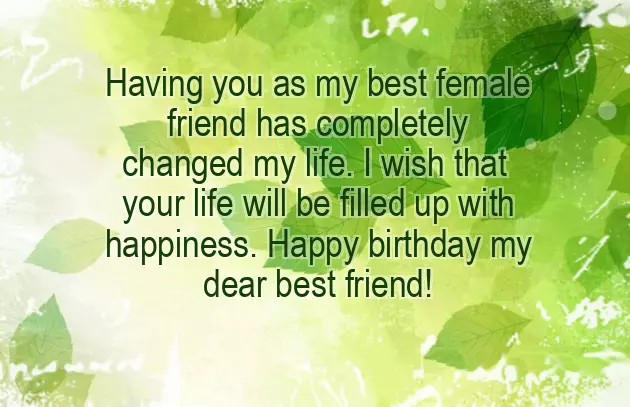 Funny Happy Birthday Wishes For Best Friend Female