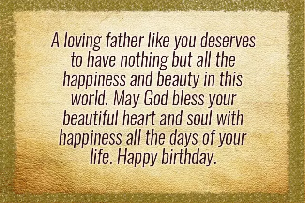Wishes For Father On His Birthday