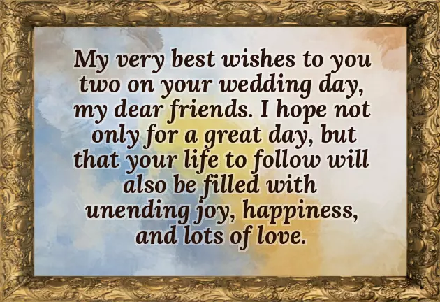 Congratulations For Wedding Friend