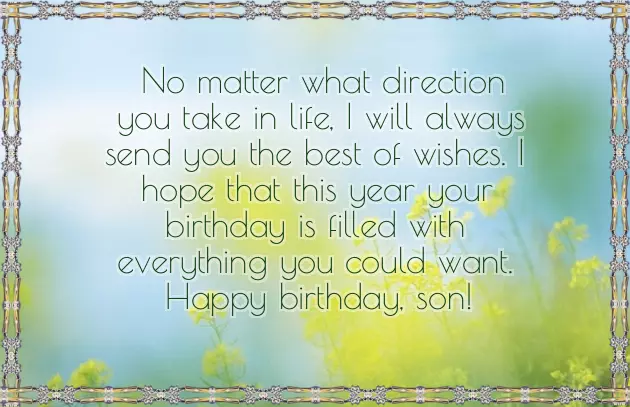Birthday Wishes From Mum To Son