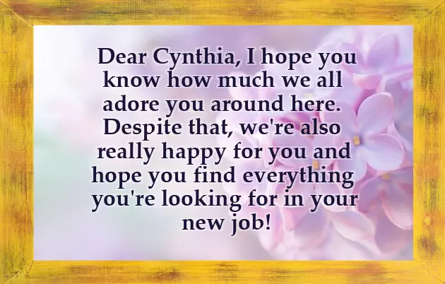 I Wish You All The Success In Your Future