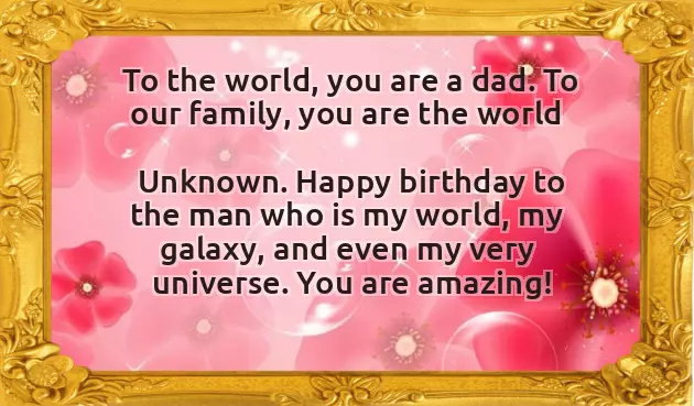 Birthday Poems For Dad