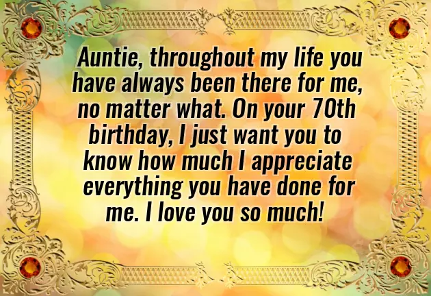 Happy 70Th Birthday Auntie